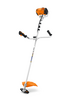 STIHL FS 111 Motorsense mit ergonomischem Griff und leistungsstarkem Motor auf weißem Hintergrund