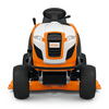 STIHL RT 6127 ZL Aufsitzmäher in Orange und Weiß auf weißem Hintergrund