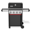 Weber SPIRIT E-410 Gasgrill in Schwarz mit vier Brennern und Seitentischen