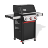 Weber SPIRIT EP-325 GBS Gasgrill in Schwarz mit geschlossenem Deckel und Seitentischen