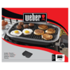 Weber Grillplatte auf Lumin Compact Elektrogrill mit verschiedenen Speisen