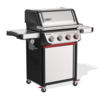 Weber SPIRIT SP-435 GBS Gasgrill in Edelstahl mit vier Brennern und Seitenbrenner