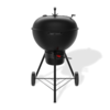Weber Master-Touch GBS C-5755 STEALTH Holzkohlegrill in schwarz mit Deckelthermometer und GBS-Grillrost
