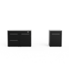 Weber BBQ Kitchen 331 Set in Schwarz mit Edelstahl-Arbeitsplatten