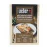 Verpackung von Weber Zedernholz Räucherbrettern mit Bild eines Fischfilets darauf