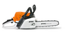 STIHL MS 231 Benzin-Motorsäge auf weißem Hintergrund