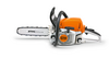 STIHL MS 231 Benzin-Motorsäge auf weißem Hintergrund