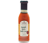 Flasche Stonewall Kitchen Roasted Garlic Peanut Sauce 330ml auf weißem Hintergrund