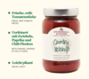 Stonewall Kitchen Country Ketchup Glas mit Zutatenbeschreibung auf weißem Hintergrund
