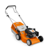 STIHL Benzin Rasenmäher RM 248 auf neutralem Hintergrund