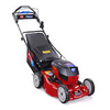 Toro eC48A Akku-Rasenmäher in Rot mit Grasfangkorb und Führungsholm