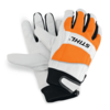 STIHL Handschuhe DYNAMIC Protect MS in Weiß Schwarz und Orange für Motorsägenarbeit