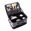 Petromax Catago Box 50 geöffnet mit Campinggeschirr und Besteck organisiert
