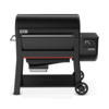 Weber SEARWOOD XL Holzpelletgrill in Schwarz mit digitalem Bedienfeld