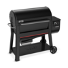 Weber SEARWOOD XL Holzpelletgrill in Schwarz mit digitalem Bedienfeld und robustem Untergestell
