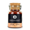 Ankerkraut BBQ Butter in einem Glasgefäß mit Korkdeckel und schwarz-braunem Etikett