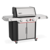 Weber GENESIS SP-335W GBS Gasgrill in Edelstahl mit geschlossener Haube und Bedienelementen