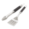 Weber Premium Grillbesteck-Set aus Edelstahl mit schwarzen Soft-Touch-Griffen