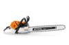 Stihl MS 500i W Motorsäge auf weißem Hintergrund mit deutlichem Markenlogo