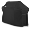 Schwarze Weber Abdeckhaube Premium für Summit 600-Serie mit Klettbändern und Logo