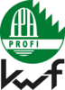 Logo des Kuratoriums für Waldarbeit und Forsttechnik e.V. mit grünem Baum und weißem Helm