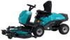 Remarc Tourno King Size 4WD Servo Aufsitzmäher in Türkis und Schwarz mit ergonomischem Sitz und großem Mähdeck