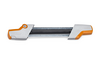 STIHL Feilenhalter 2-in-1 auf weißem Hintergrund zur Schärfung von Kettensägenketten