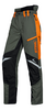 STIHL Bundhose FUNCTION Ergo Gr XS in Grün mit orangefarbenen Details und Reflexstreifen