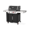 Weber Genesis E-335 Gasgrill in Schwarz und Edelstahl mit drei Brennern und Seitenbrenner