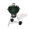 Weber Master-Touch GBS C-5755 Holzkohlegrill in Racing Green mit geschlossenem Deckel und integriertem Thermometer