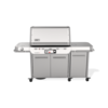 Weber Summit FS38X S Smart Grill in Edelstahl mit geschlossenem Deckel und digitalem Display