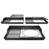 WEBER CRAFTED Basis-Rahmen-Set für Spirit und SmokeFire Grills auf grünem Hintergrund
