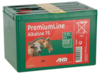 AKO Alkaline 75 Batterie für Weidezaungeräte mit Rind und Pferd auf Etikett