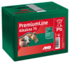 Grüne AKO Alkaline 75 Batterie für Weidezäune mit Pferd und Rind auf der Verpackung