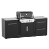 Weber BBQ Kitchen Gas 210 mit modularen Einheiten und Edelstahl-Arbeitsplatten