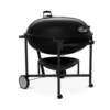Weber Ranch Kettle Holzkohlegrill mit porzellanemailliertem Deckel und klappbarem Edelstahl-Grillrost
