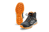 Stihl Sicherheitsstiefel Worker S3 in Schwarz und Orange auf weißem Hintergrund