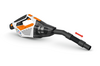 Stihl SEA 20 Handstaubsauger in Weiß und Orange mit transparentem Staubbehälter und flexiblem Schlauch