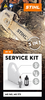 Werbung für STIHL Service Kit 18 mit Kettensäge und Wartungsteilen