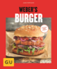 Cover von Weber's Burger Buch mit appetitlichem Burger und Titel
