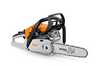 STIHL MS 162 C-BE Benzin-Kettensäge in Studioansicht mit sichtbaren Details und Markenlogo