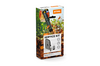 STIHL Service Kit 36 Verpackung mit Laubbläserbild und Inhaltsangabe auf herbstlichem Hintergrund