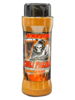 Streuer mit Black Death Chili Pulver und auffälligem Etikett mit Sensenmann und Flammen