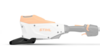 STIHL Akku-Hochentaster HTA 135 auf weißem Hintergrund mit Standfuß