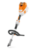 Stihl KMA 120 R Akku-KombiMotor in Orange und Weiß mit ergonomischem Griff