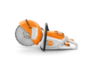 STIHL TSA 300 Akku-Trennschleifer in Orange und Weiß mit großer Trennscheibe