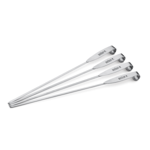 Weber ETGS -  Spieße-Set mit 4 Spieße Edelstahl