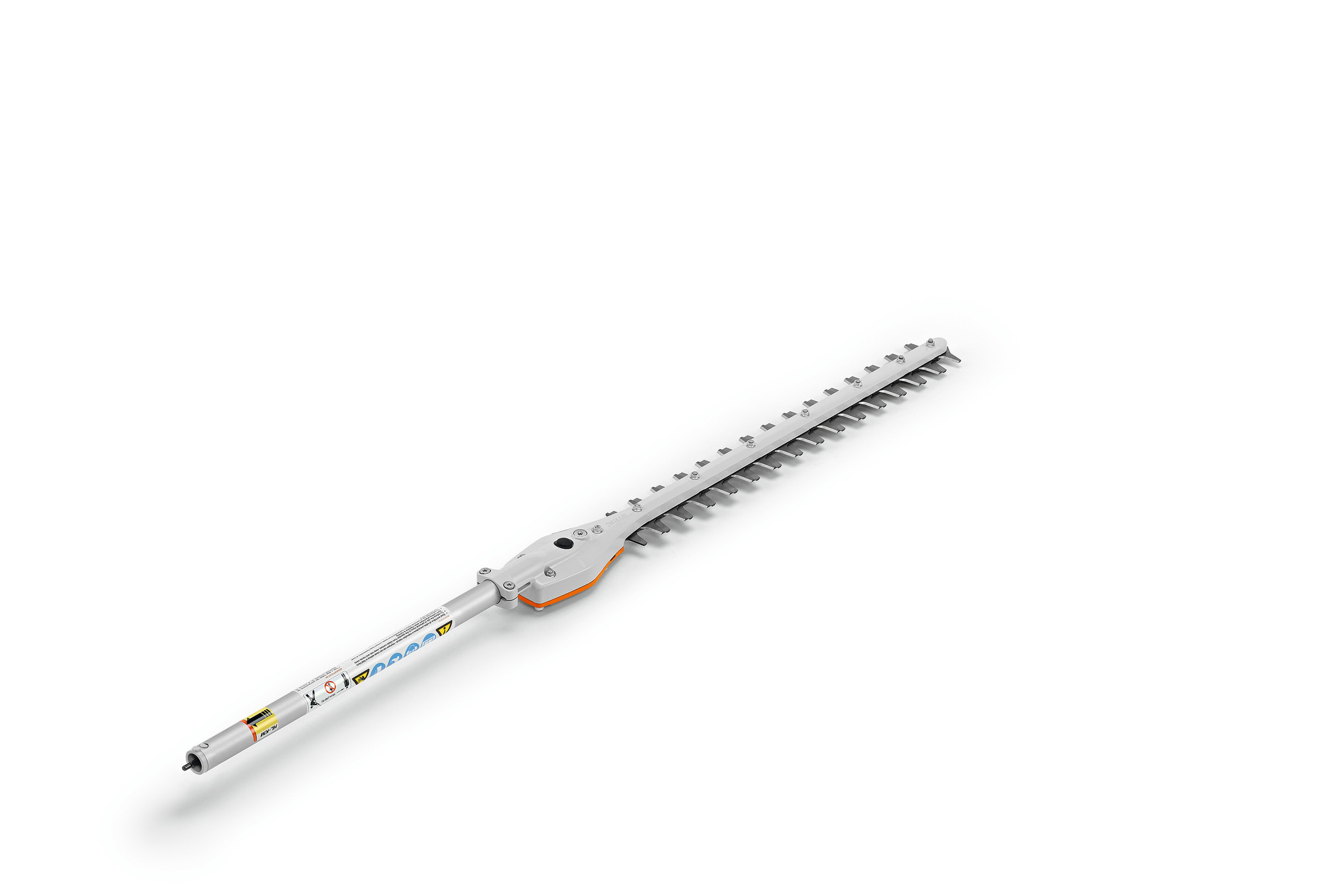 STIHL HL-KM 0° Heckenschneider auf weißem Hintergrund für Gartenarbeit