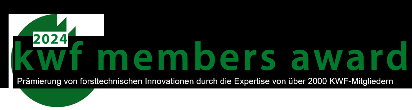 Logo des 2024 KWF Members Award für forsttechnische Innovationen
