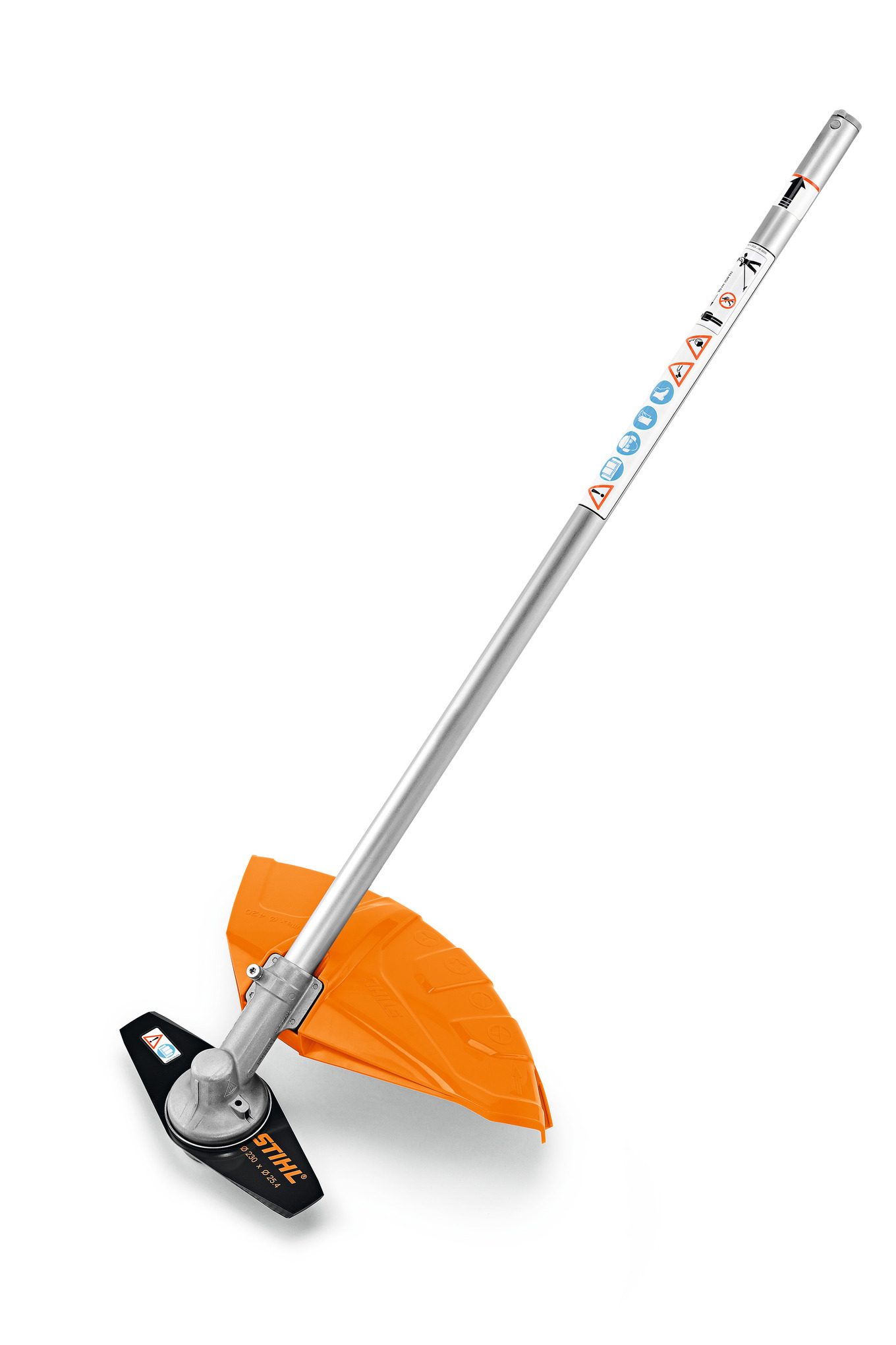 Stihl FS-KM GrassCut 230-2 Sense mit Schneideblatt und Schutzschild